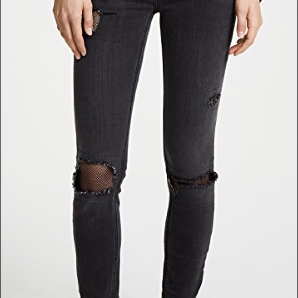 Free people fishnet skinny jeans - Picture 4 of 4
